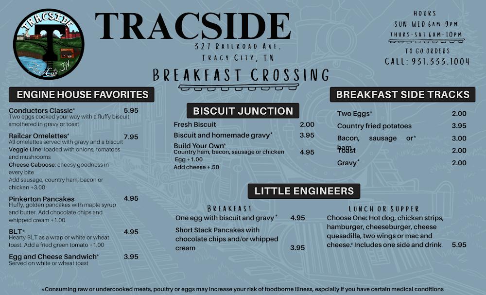 Tracside Menu image 2
