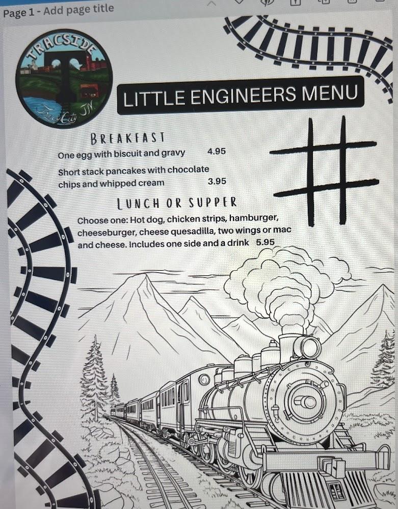 Tracside Menu image 4